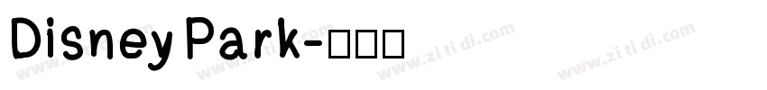 Disney Park字体转换